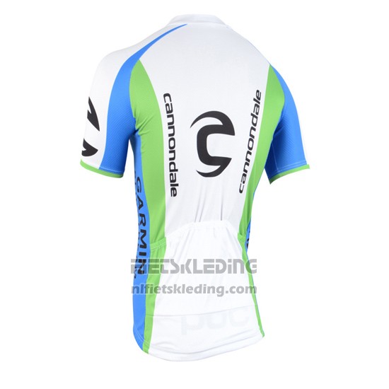 2015 Fietskleding Cannondale Groen en Wit Korte Mouwen en Koersbroek